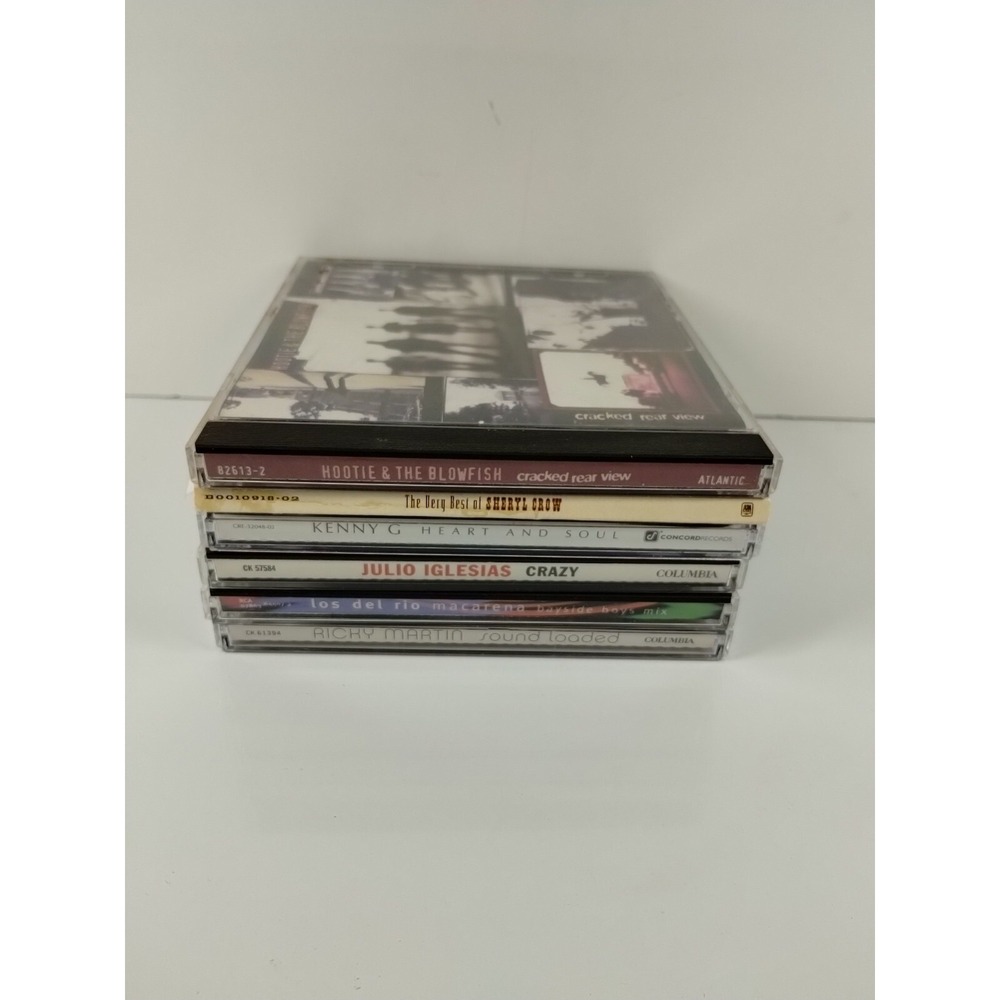 Lot of 6 CDs Pop hootie and the blowfish Sheryl Crow Kenny G Ricky Martin